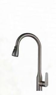 Pull-down kitchen mixer, high arc