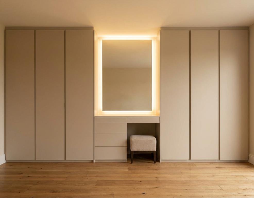 Wardrobe with Dressing Table by NAK Interior