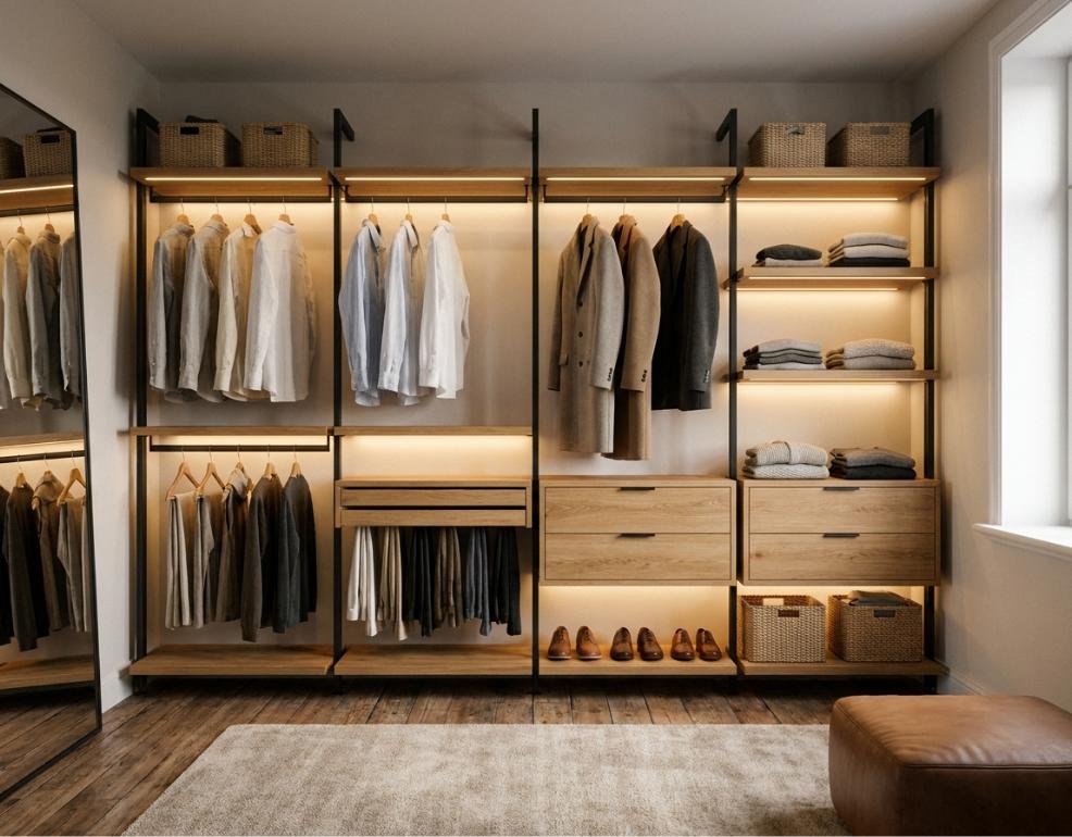 Open Wardrobe System by NAK Interior