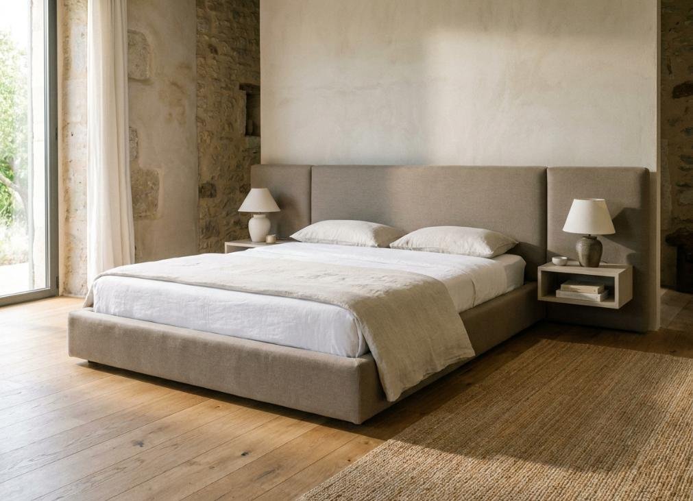 Upholstered Platform Bed by NAK Interior