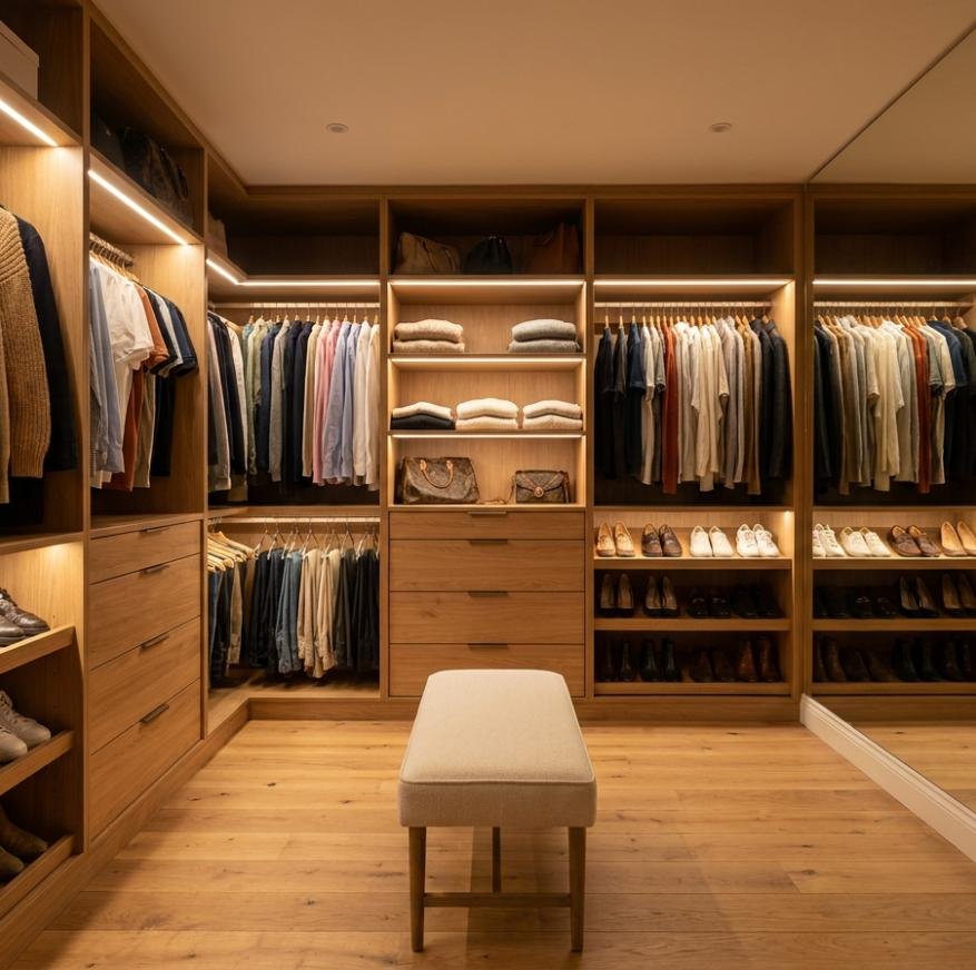 Walk-in Closet by NAK Interior